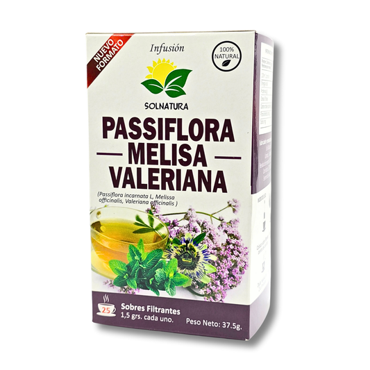 Te infusion Passiflora, Melisa, Valeriana