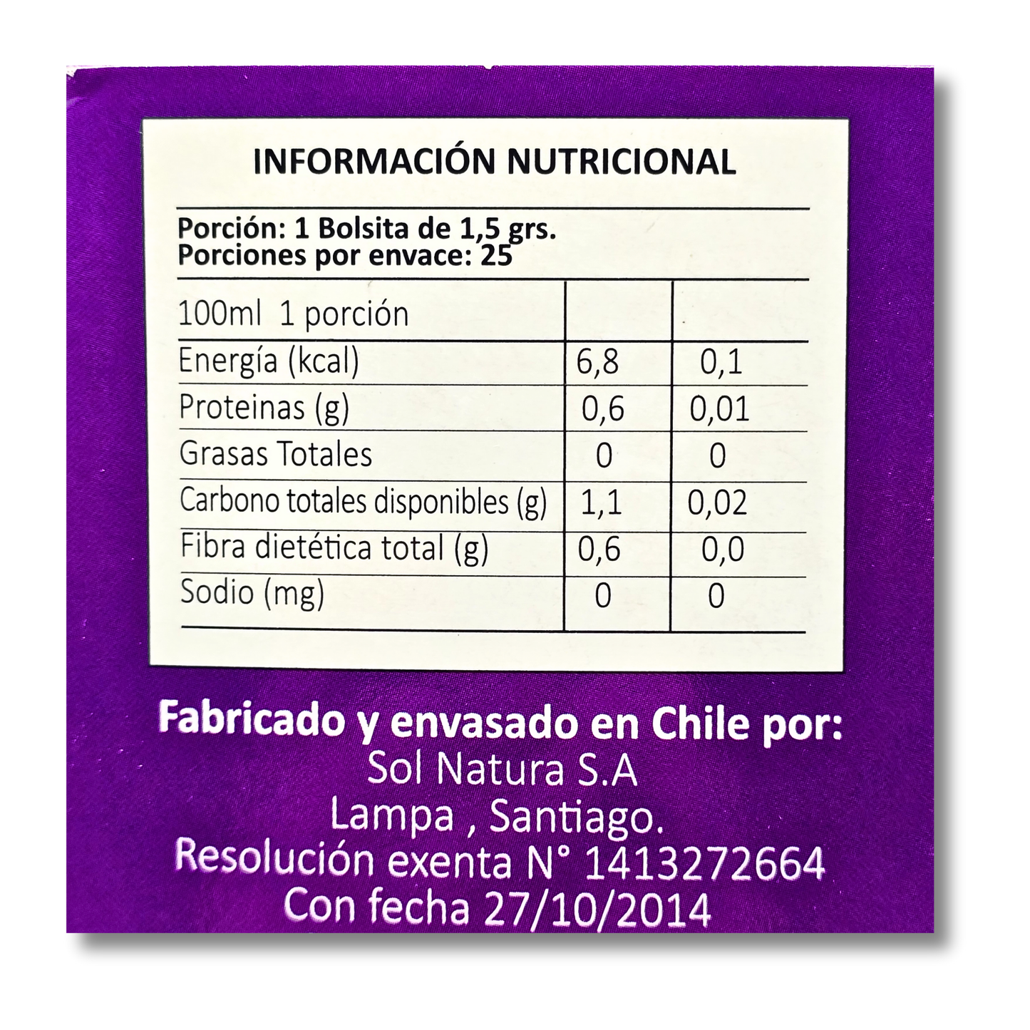Te infusion Passiflora, Melisa, Valeriana