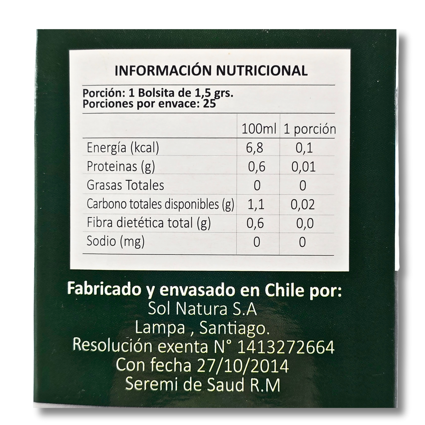 Te infusion Te Verde