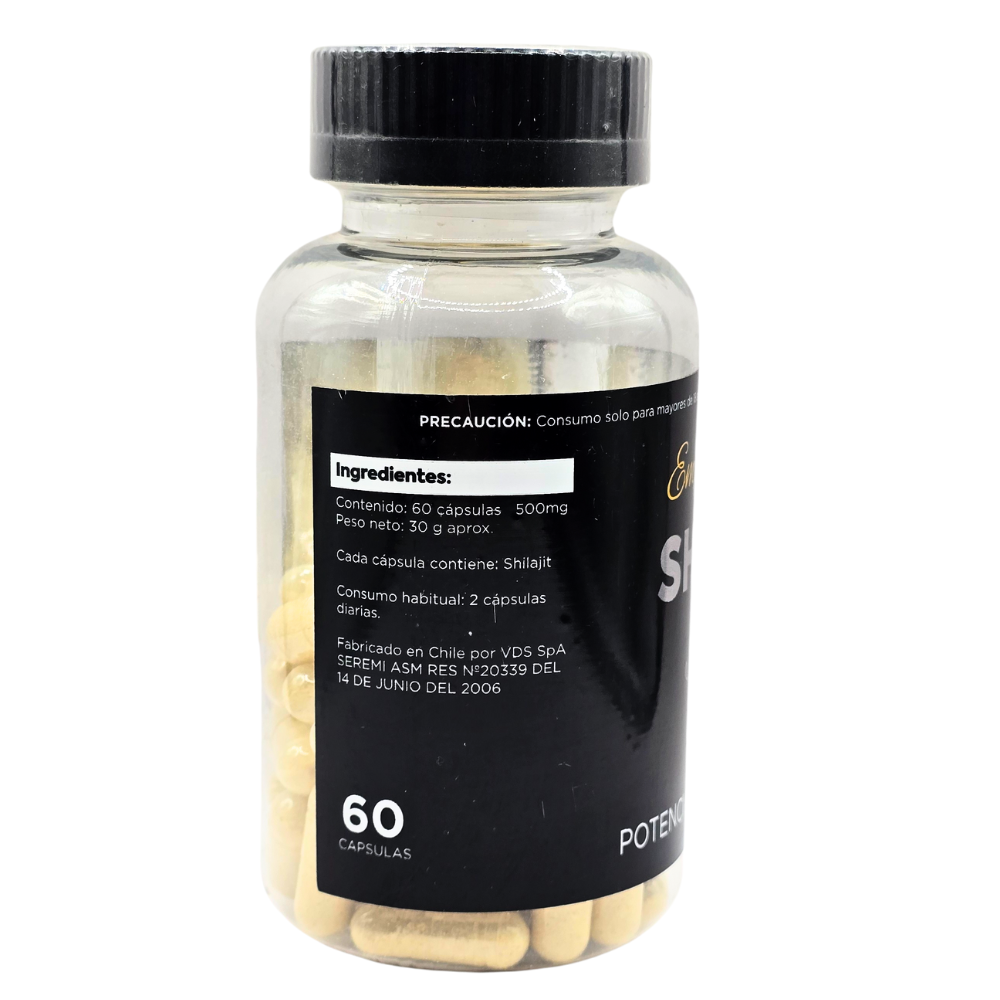 60 Cápsulas Shilajit 500mg